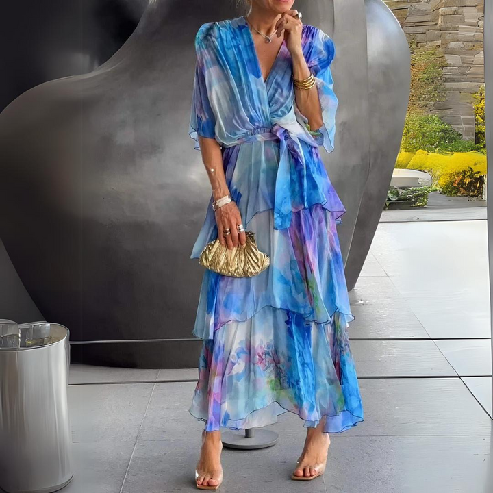 Diana | Superbe robe à col en V