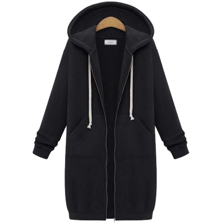 Fravelle™ | Casual Zip-Up Fleece Hoodie for Women