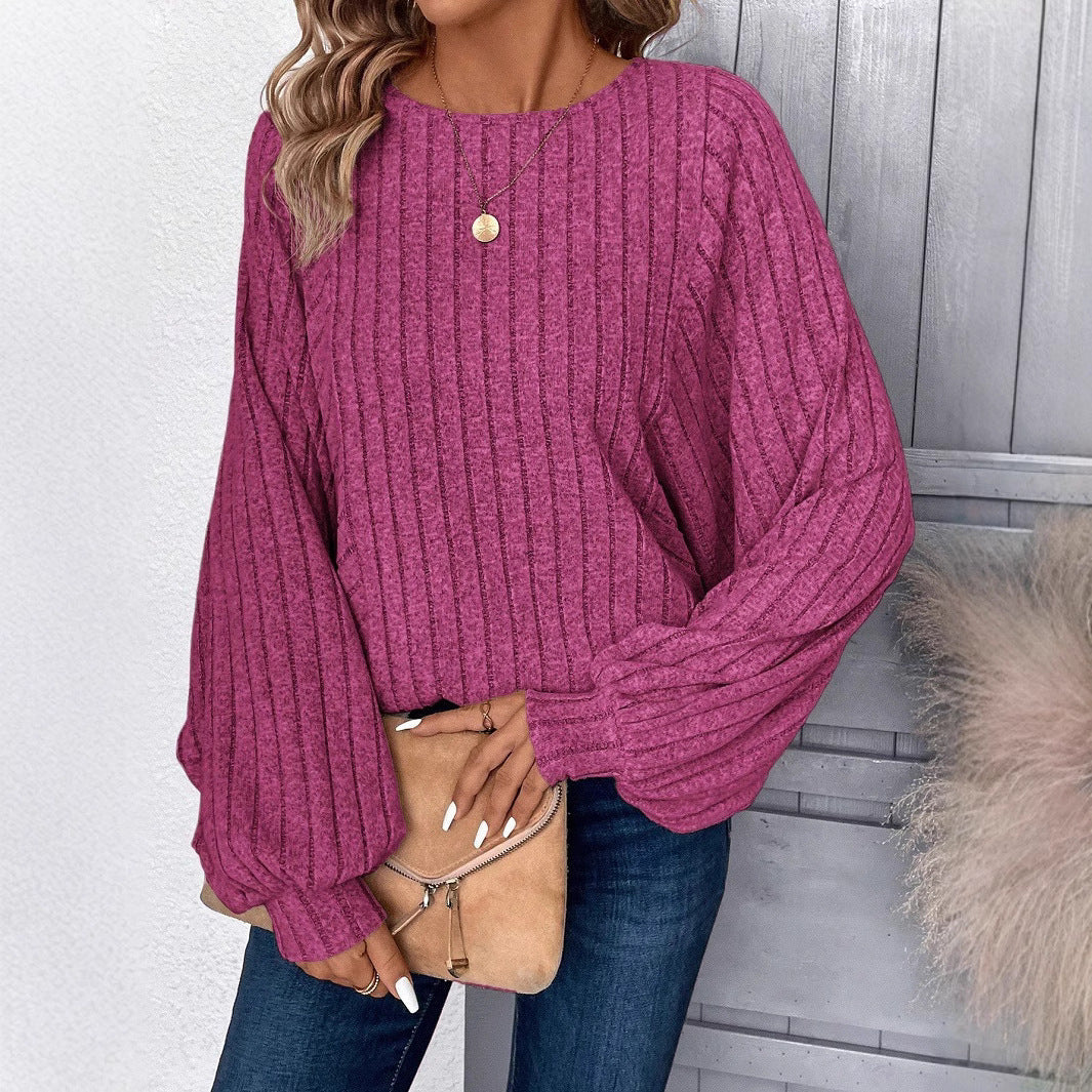 Tiraya™ | Casual Loose Fit Long Sleeve Blouse