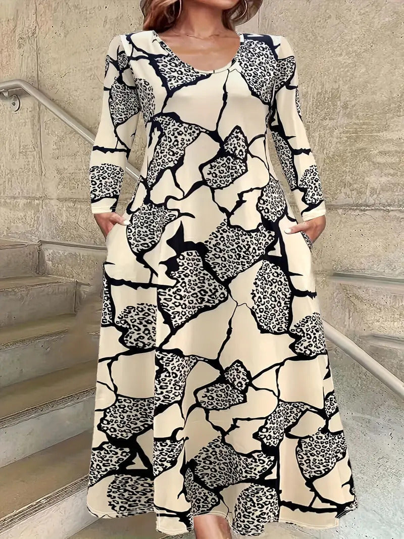 Zara | Robe à manches longues et poches grande taille