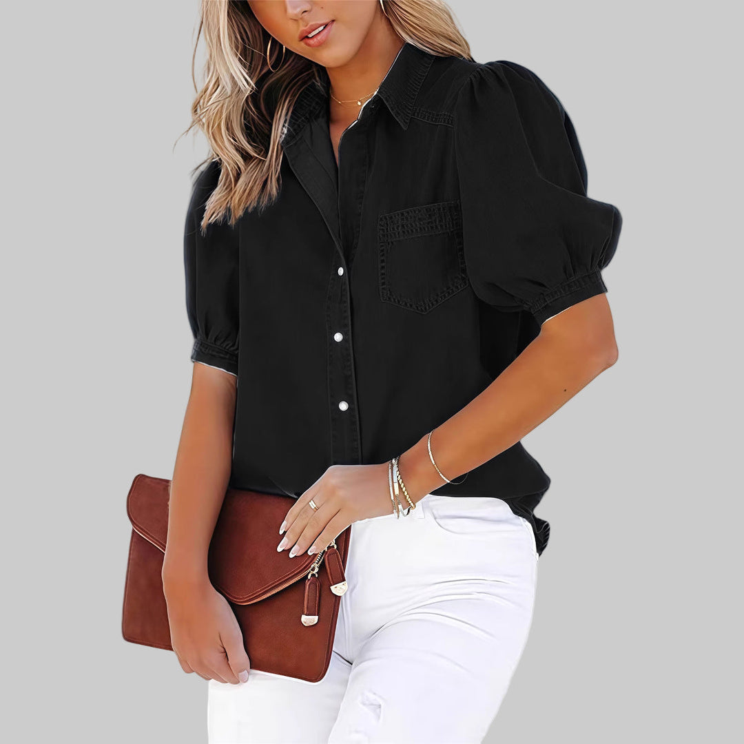 Regina™ | Casual Bubble Sleeve Top