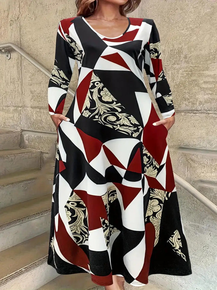 Zara | Robe à manches longues et poches grande taille