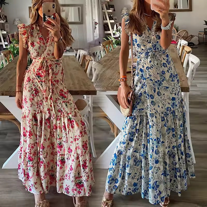 Dahlia™ - Robe longue fleurie