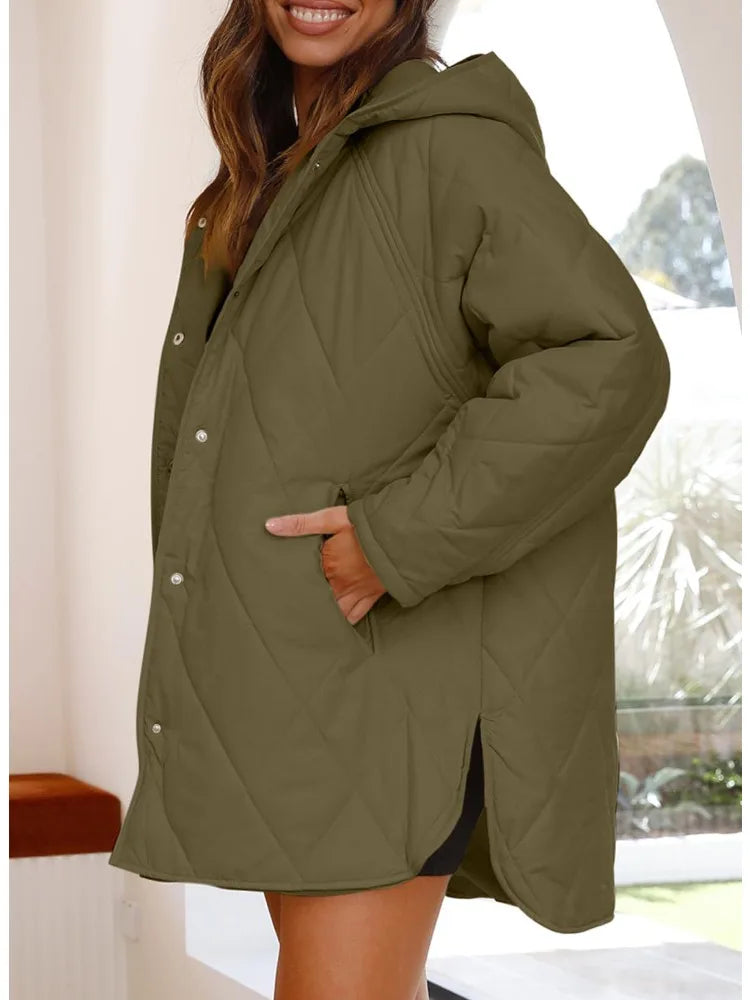 Corvaya™ | Oversized Hooded Winter Coat