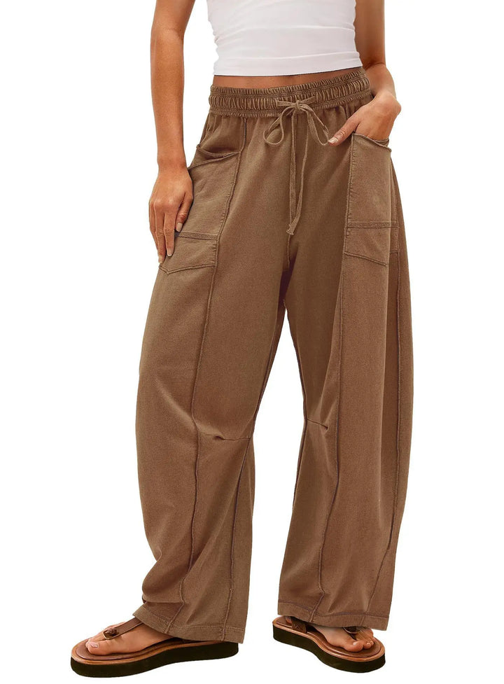 Orlaina™ | Pantalon large coupe décontractée