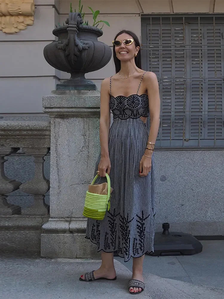 Clara - Robe vichy chic
