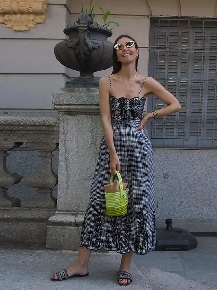 Clara - Robe vichy chic