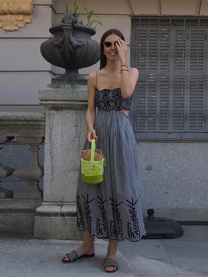 Clara - Robe vichy chic