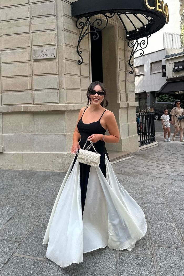 Eliana | Robe longue à empiècements