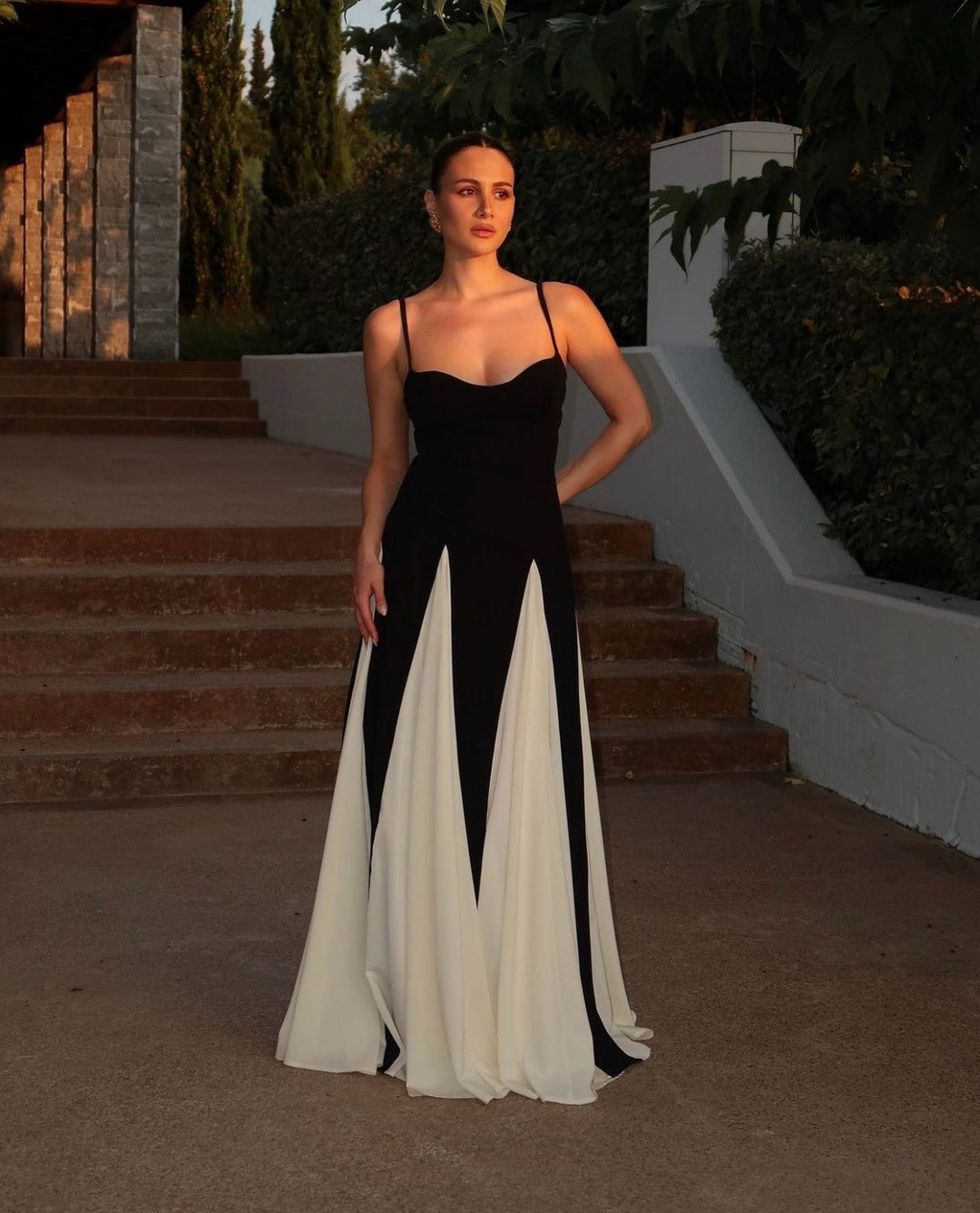 Eliana | Robe longue à empiècements
