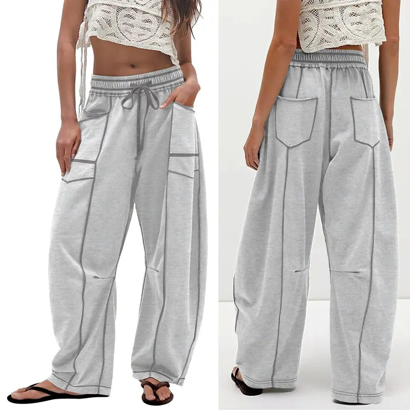 Orlaina™ | Pantalon large coupe décontractée