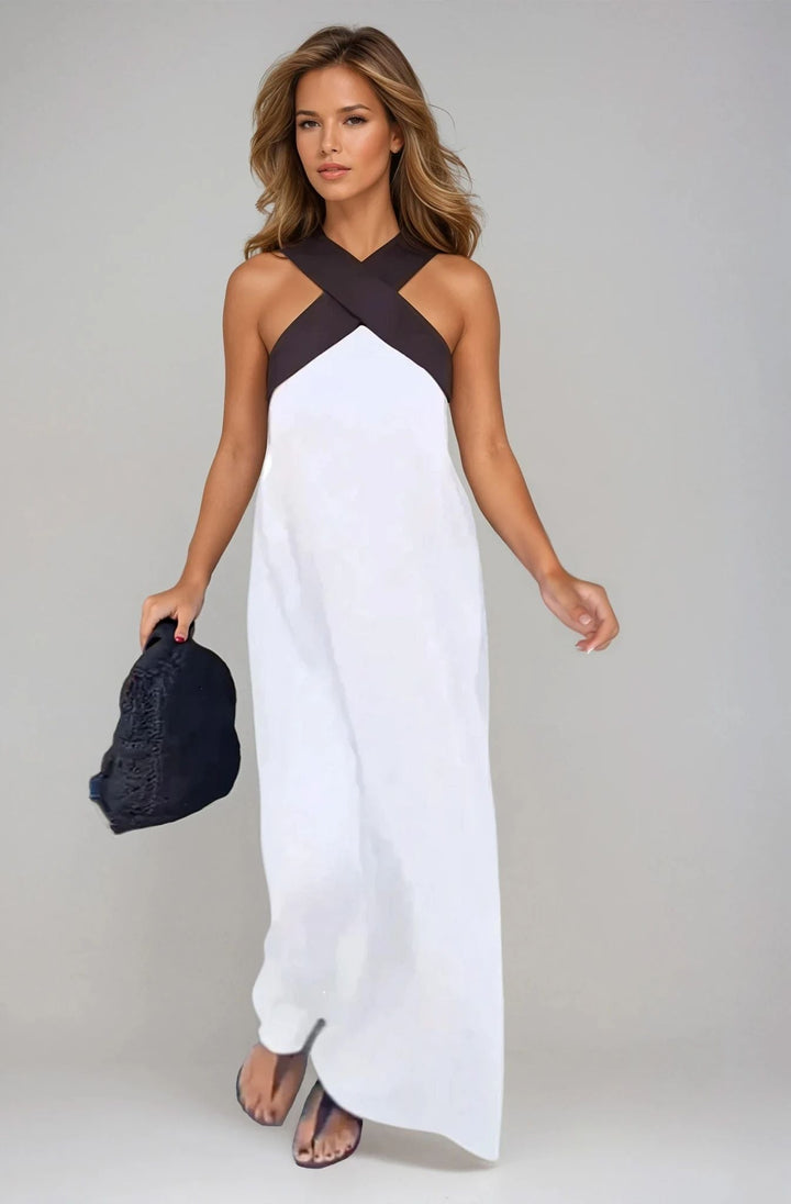 Nicole - Robe élégante à décolleté croisé