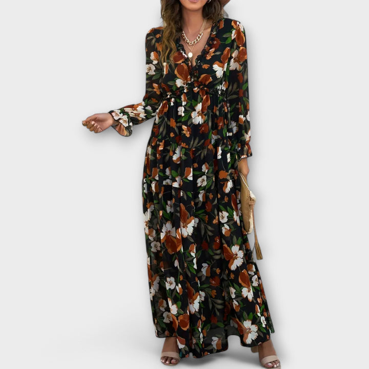 Juno - Robe longue fleurie élégante