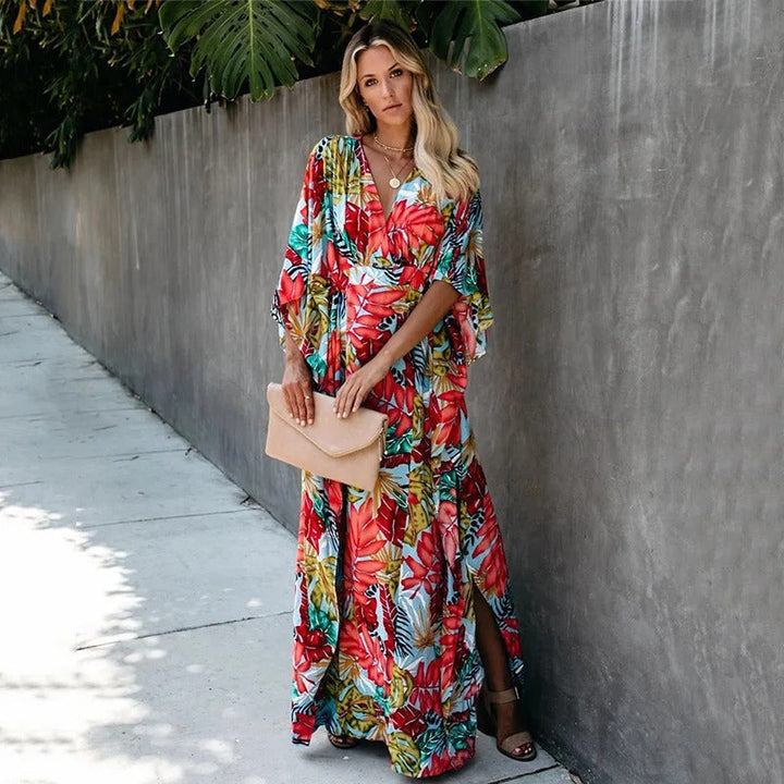 Robe longue kimono bohème brise Juniper