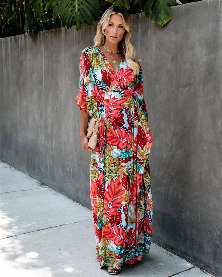 Robe longue kimono bohème brise Juniper