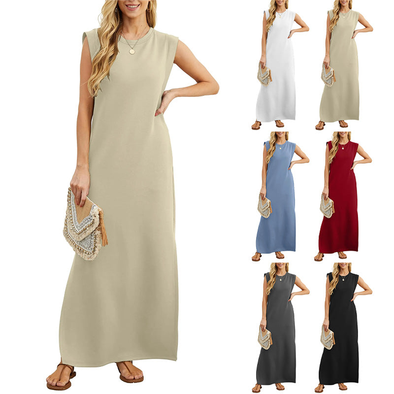 Yllona™ - Robe longue décontractée sans manches
