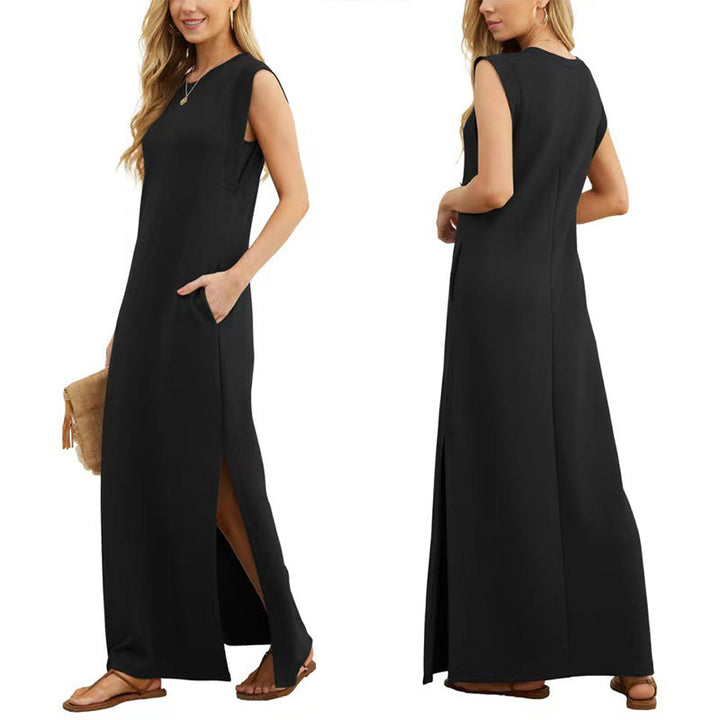 Yllona™ - Robe longue décontractée sans manches