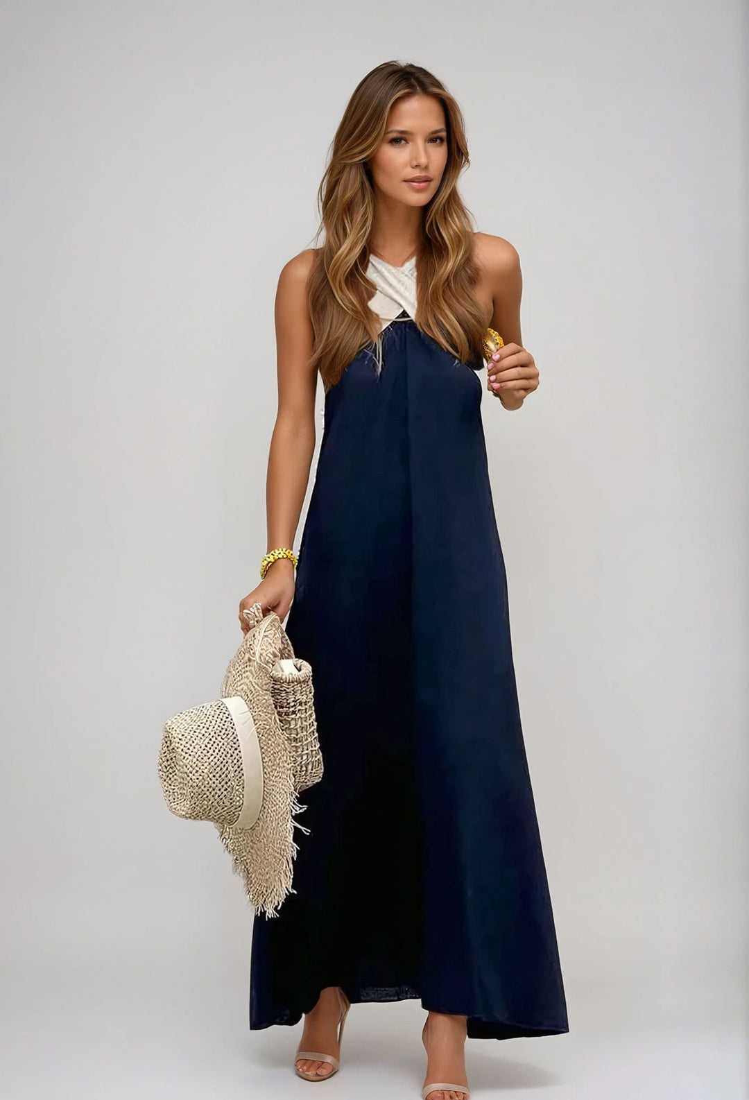Nicole - Robe élégante à décolleté croisé