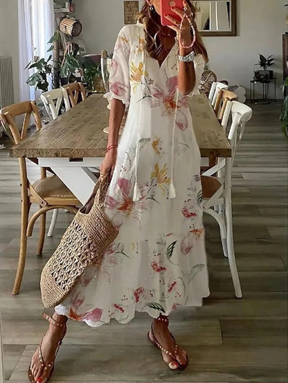 Dianna - Robe bohème couvrant le ventre 